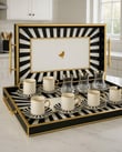  Iwon Black Bird Çay Kahve Seti 25 Parça