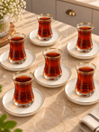 12 Parça 6 Kişilik Flower Çay Seti