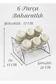 13 Parça Beyaz Baharatlık, Kavanoz ve Yağlık&Sirkelik Seti