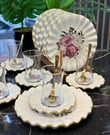 18 Parça Fold Rose Pasta Çay Saati Seti Gold