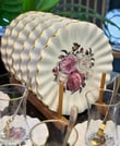 18 Parça Fold Rose Pasta Çay Saati Seti Gold