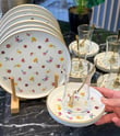 18 Parça Modern Blossom Pasta Çay Saati Seti