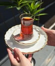 18 Parça Modern Daisy Pasta Çay Saati Seti
