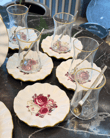 18 Parça Modern Fold Rose Pasta Çay Saati Seti