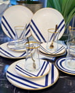 18 Parça Modern Ligne Blue Pasta Çay Saati Seti