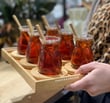 19 Parça Tepsili Bambu Çay Takımı Seti