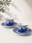 2 Kişilik Double Zenara Blue Kahve Fincanı