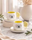 2 Kişilik Koala Porselen Kahve Fincanı Takımı 90 ml I Onedekor
