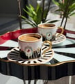 2 Kişilik Piano Black Soho Double Kahve Fincanı