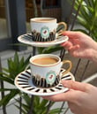 2 Kişilik Piano Black Soho Double Kahve Fincanı
