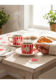 2 Kişilik Pink Bird Double Kahve Fincanı