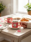 2 Kişilik Pink Bird Double Kahve Fincanı