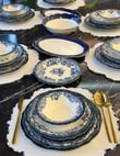 24 Parça 6 Kişilik Porselen Yemek takımı Velour  Navy