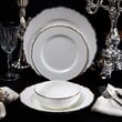 24 Parça 6 Kişilik Porselen Yemek Takımı Elegant Gold