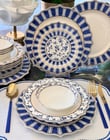 24 Parça Blue Arthur Porselen Yemek Takımı