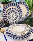 24 Parça Blue Arthur Porselen Yemek Takımı