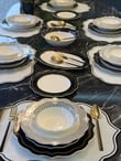 24 Parça Porselen Black Royal Porselen Yemek Takımı