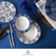 24 Parça Porselen Yemek Takımı Valery Blue White