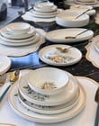 27 Parça İstanbul Green Flower Yemek Takımı