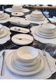 27 Parça Modern Pure Yemek Takımı Platin
