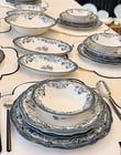 29 Parça 6 Kişilik Porselen Yemek Takımı Velour Antrasit
