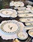 29 Parça Antik Bird Porselen Kahvaltı Takımı 