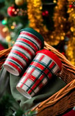 2'li Kupa Seti Santa Starbuc Hediye Kutulu