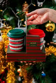2'li Kupa Seti Santa Starbuc Hediye Kutulu