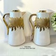 2'li Lüks Termos Pearl White With Gold