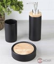 3 Parça Bambulu Banyo Seti