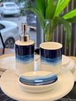 3 Parça Blue Banyo Seti