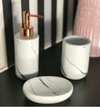 3 Parça Mermer Desen Banyo Seti