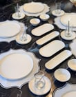 32 Parça Modern Krem Kahvaltı Takımı Platin
