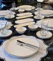 32 Parça Modern Krem Kahvaltı Takımı Platin