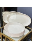 3'lü Modern Gold Salata Kayık Kase Seti