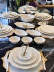 43 Parça Artemis Gold İstanbul Kahvaltı Takımı