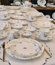 44 Parça Queen Blue Porselen Kahvaltı Takımı 