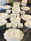 45 Parça Lavander Porselen Kahvaltı Yemek Takımı