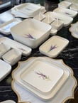 45 Parça Lavander Porselen Kahvaltı Yemek Takımı