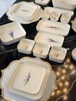 45 Parça Lavander Porselen Kahvaltı Yemek Takımı