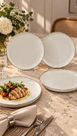 4'lü Milenyum Platin Servis Tabağı 26 cm 