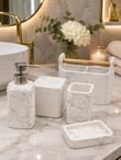 5 Parça Lüx Laduree Beyaz Silver  Organizer Banyo Seti