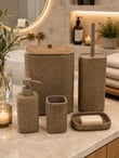 5 Parça Lüx Laduree Loren Brown Banyo Seti