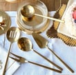 5 Parça Mat Gold  Sos Kepçe Servis Takımı Gold