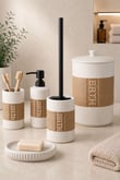 5 Parça Porselen Cleara Banyo Seti 