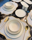 55 Parça Porselen 12 Kişilik Pure Gold Yemek Takımı