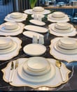 55 Parça Porselen 12 Kişilik Pure Gold Yemek Takımı