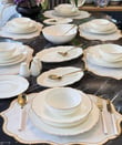 56 Parça 12 Kişilik Porselen Yemek Takımı Elegant