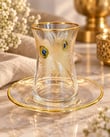 6 Kişilik 12 Parça Peacock Çay Takımı