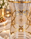 6 Kişilik 12 Parça Premium Gemma Gold Çay Takımı